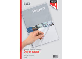 Voorblad Quantore A4 PVC 300 micron transparant 100 stuks