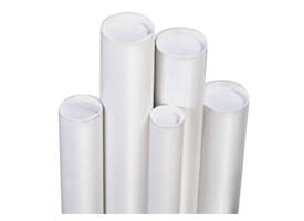 Verzendkoker CleverPack A1 650x50x1.5 met doppen wit pak à 20 stuks