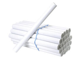 Verzendkoker CleverPack A0 850x50x1.5 met doppen wit pak à 20 stuks