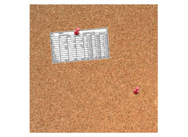 Prikbord Desq 35x35cm kurk