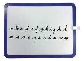 Whiteboard Desq 21x28cm tweezijdig magnetisch