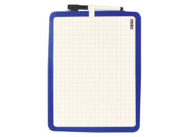 Whiteboard Desq 21x28cm tweezijdig magnetisch