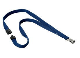 Textielkoord Durable 8127 met karabijnhaak nachtblauw 10 stuks