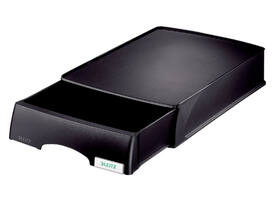 Brievenbak Leitz Plus met lade A4 maxi zwart