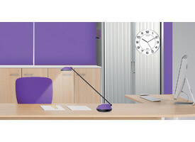 Wandklok Unilux Magnet Ø 30.5cm lichtgrijs/wit