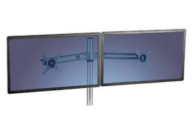 Zit-Sta monitorarm Fellowes dubbel zwart