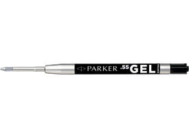 Gelschrijvervulling Parker Quink fijn zwart blister à 1 stuk