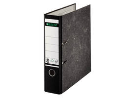 Ordner Leitz 1080 klassiek gewolkt 180° 80mm karton A4 zwart