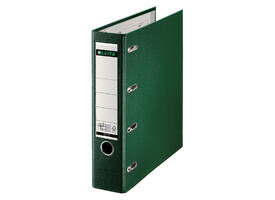Giro-/bank ordner Leitz A4 met dubbele mechaniek 80mm PP groen