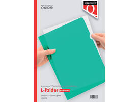 Insteekmap L-model Quantore A4 PP 0.12mm groen 25 stuks