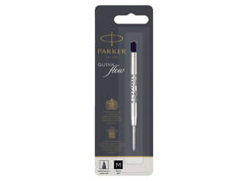 Balpenvulling Parker Quinkflow medium zwart blister à 1 stuk
