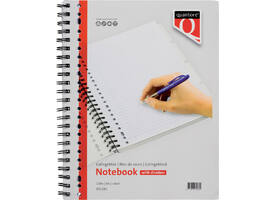 Collegeblok Quantore A4 lijn 23-gaats 4 tabs 200 pagina's 70gr