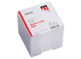 Memokubus Quantore 10x10x9cm transparant met 900vel