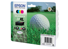 Inktcartridge Epson 34XL T3476 zwart + 3 kleuren
