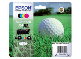 Inktcartridge Epson 34XL T3476 zwart + 3 kleuren