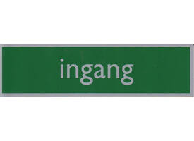 Infobord pictogram ingang 165x44mm