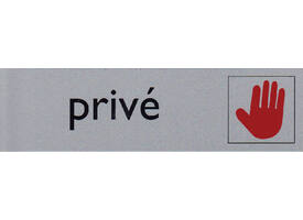 Infobord pictogram prive 165x44mm