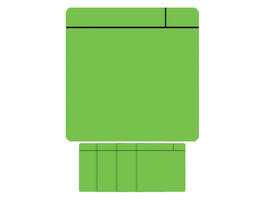 Magneet scrum 75x75mm groen 5 stuks