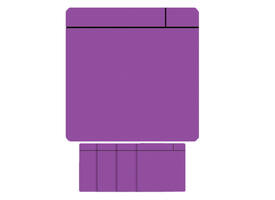 Magneet scrum 75x75mm paars 5 stuks