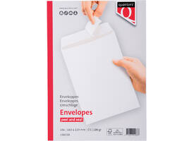 Envelop Quantore akte C5 162x229mm zelfklevend wit 10 stuks