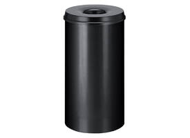 Papierbak met vlamdover Vepabins 50 liter 335mm zwart