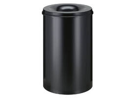 Papierbak met vlamdover Vepabins 110liter zwart