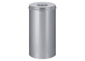 Papierbak met vlamdover Vepabins 50liter 33.5cm grijs