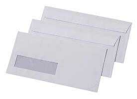 Envelop Quantore 110x220mm venster 3x10cm links 500 stuks