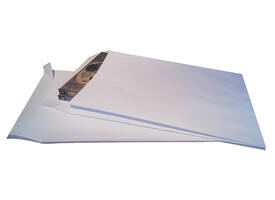Envelop Quantore monsterzak 262x371x38mm zelfklevend wit 10 stuks