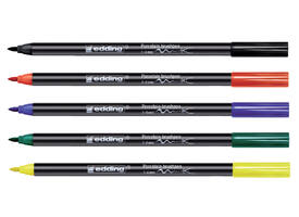Brushpen edding 4200 porselein blauw