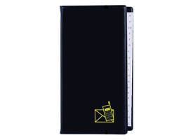 Telefoonalbum Kangaro 215x130mm A-Z 4-rings zwart
