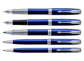 Vulpen Parker Sonnet blue lacquer CT medium