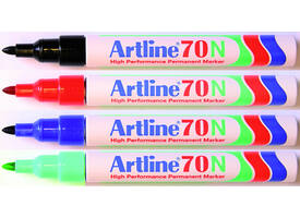 Viltstift Artline 70 rond 1.5mm zwart