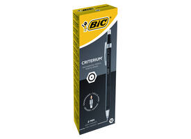 Vulpotlood Bic Criterium HB 2mm met gum metalen clip