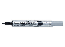 Whiteboardmarker Pentel MWL5S Maxiflo rond 1mm zwart