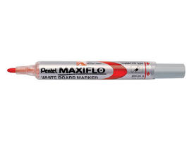 Whiteboardmarker Pentel MWL5S Maxiflo rond 1mm rood