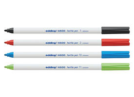 Textielmarker edding 4600 rond 1mm zwart