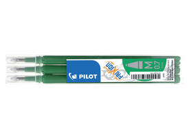 Rollerpenvulling PILOT friXion medium groen set à 3 stuks