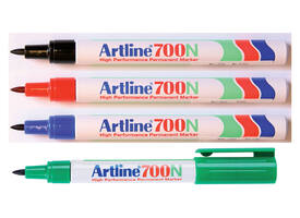 Viltstift Artline 700 rond 0.7mm zwart