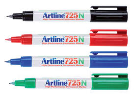 Fineliner Artline 725 rond fijn zwart