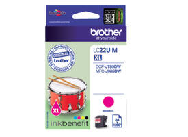 Inktcartridge Brother LC-22UM rood