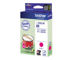 Inktcartridge Brother LC-22UM rood