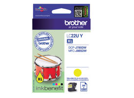 Inktcartridge Brother LC-22UY geel