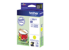 Inktcartridge Brother LC-22UY geel