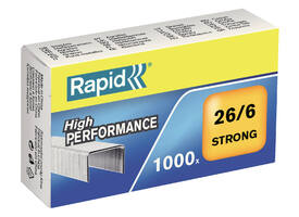Nieten Rapid 26/6 gegalvaniseerd strong 1000 stuks