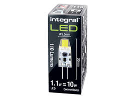 Ledlamp Integral GU4 4000K koel wit 1W 110lumen
