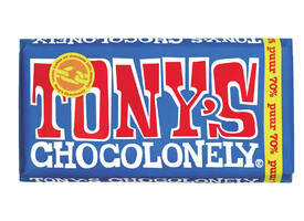Chocolade Tony's Chocolonely puur reep 180gr