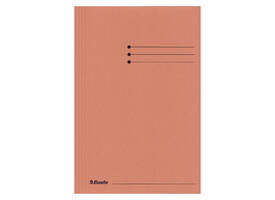 Dossiermap Esselte folio 3 kleppen manilla 275gr oranje