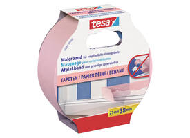 Afplaktape tesa®  Professional sensitive 25mx38mm roze