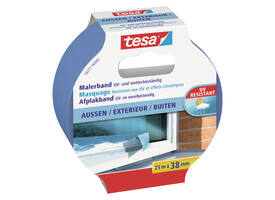 Afplaktape tesa®  Professional outdoor 25mx38mm blauw